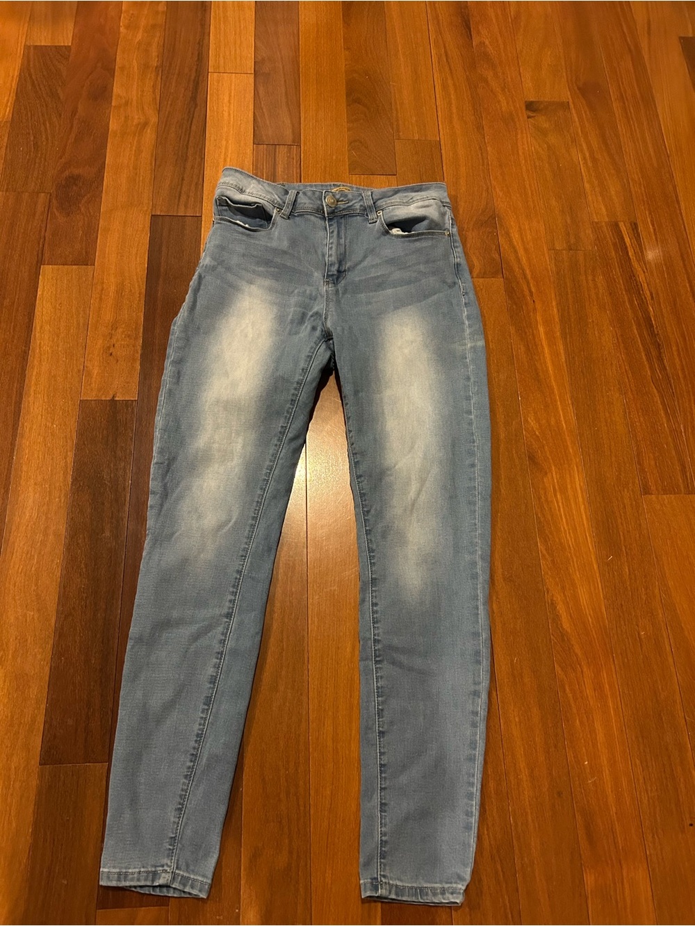 Raw Brand Women’s Light Blue Skinny Jeans — Stretch Mid-Rise size 11 Juniors